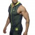 AD355 - SLEEVELESS LOOP-MESH HOODY