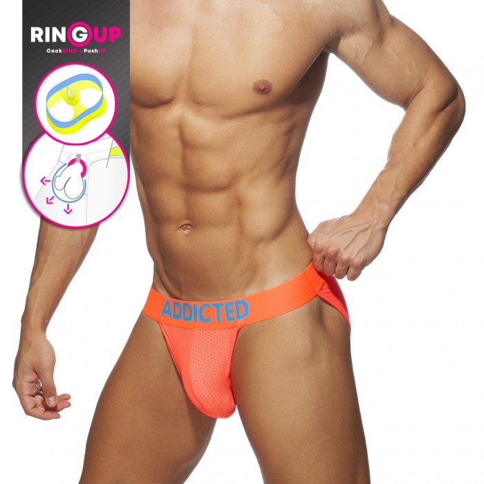 AD953 RING UP NEON MESH BIKINI