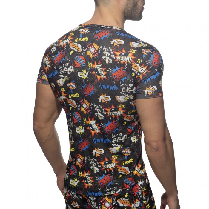 COMIC V NECK T-SHIRT