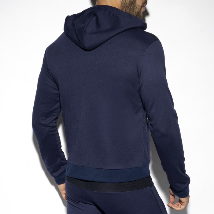 NAVY COMBI HOODIE