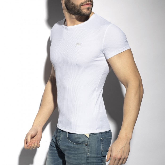 RECYCLED RIB U-NECK T-SHIRT