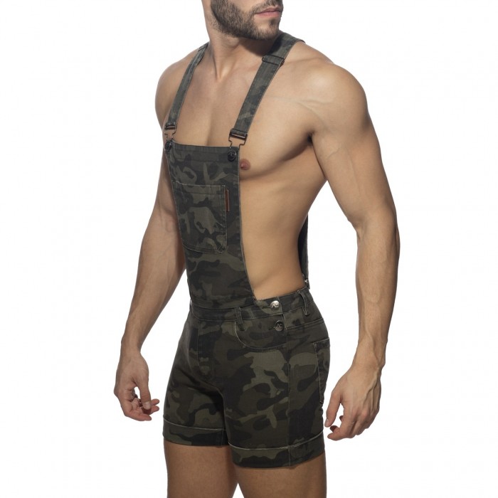 REMOVABLE OVERALLS CAMO JEANS