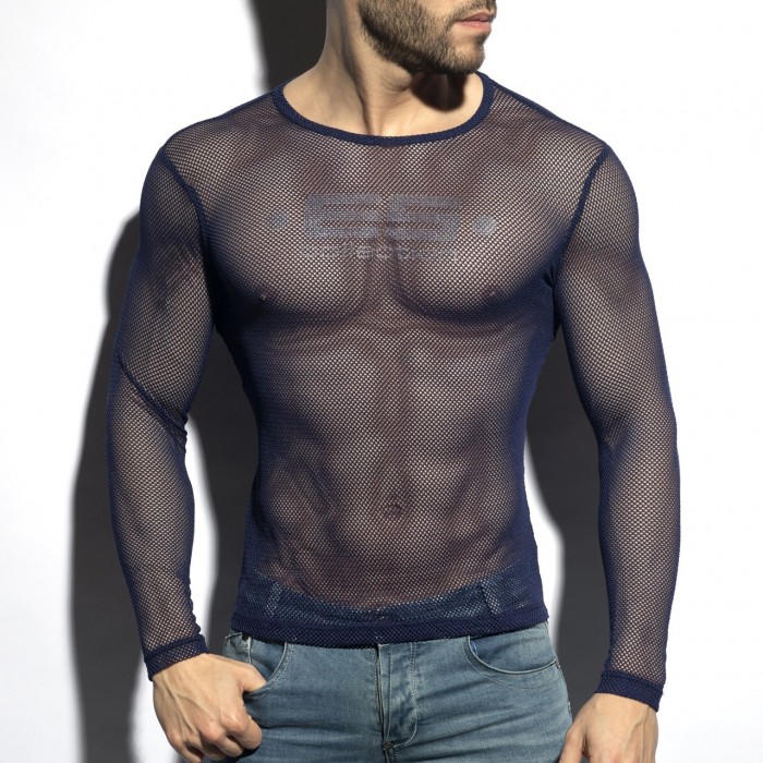 MESH-LONG SLEEVES T-SHIRT