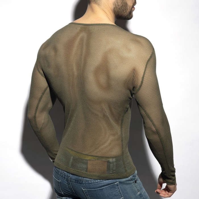 MESH-LONG SLEEVES T-SHIRT