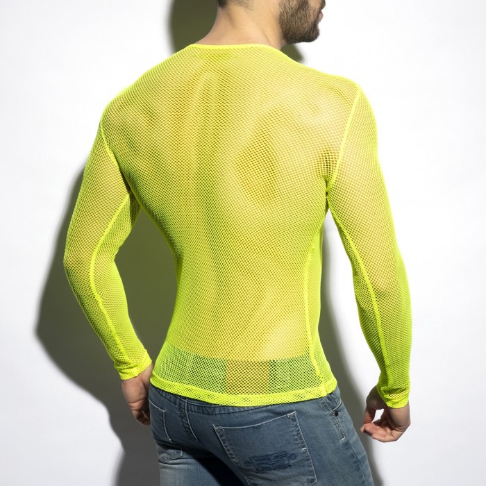 MESH-LONG SLEEVES T-SHIRT