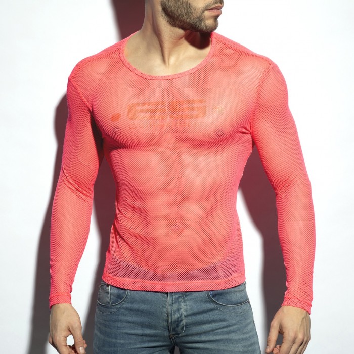 MESH-LONG SLEEVES T-SHIRT