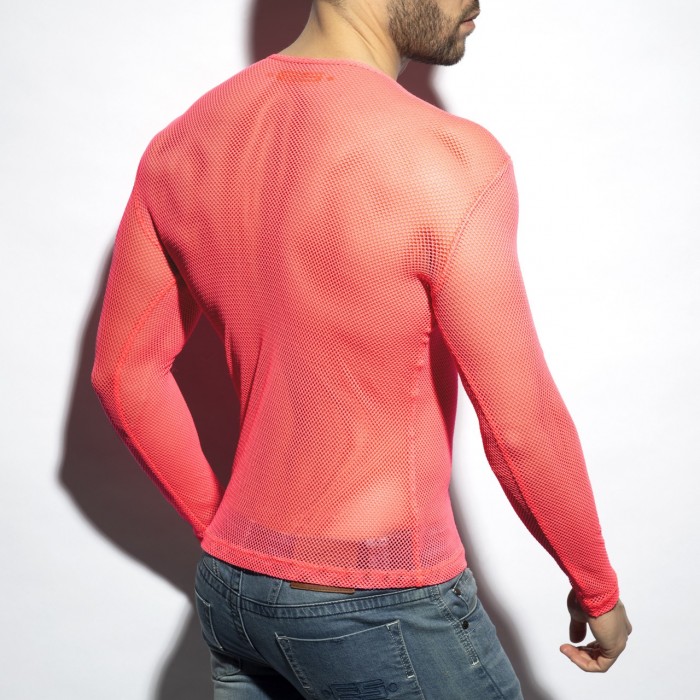 MESH-LONG SLEEVES T-SHIRT