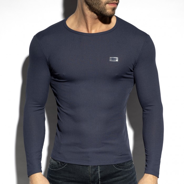 RECYCLED RIB LONG SLEEVES T-SHIRT