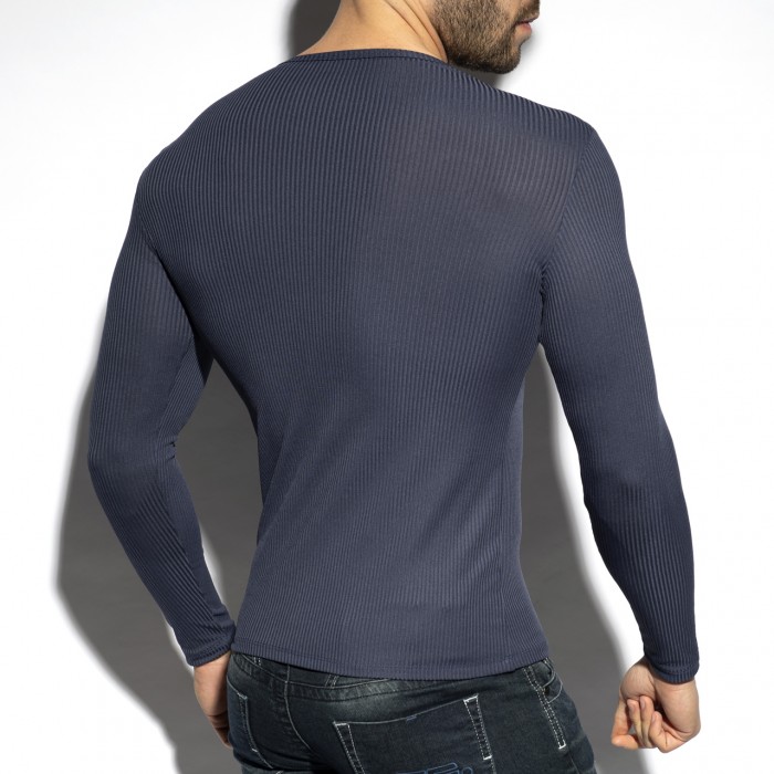 RECYCLED RIB LONG SLEEVES T-SHIRT
