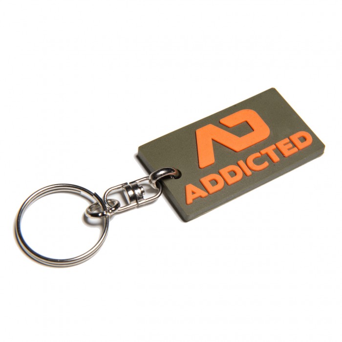 ADDICTED RUBBER KEYRING