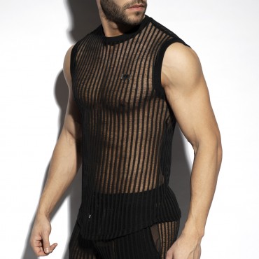 SILHOUETTE SLEEVELESS T-SHIRT