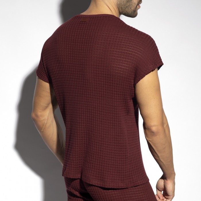 CHECKMATE RELAXED SLEEVELESS T-SHIRT