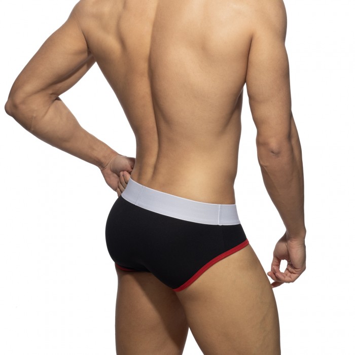 BLACK PIQUE BRIEF