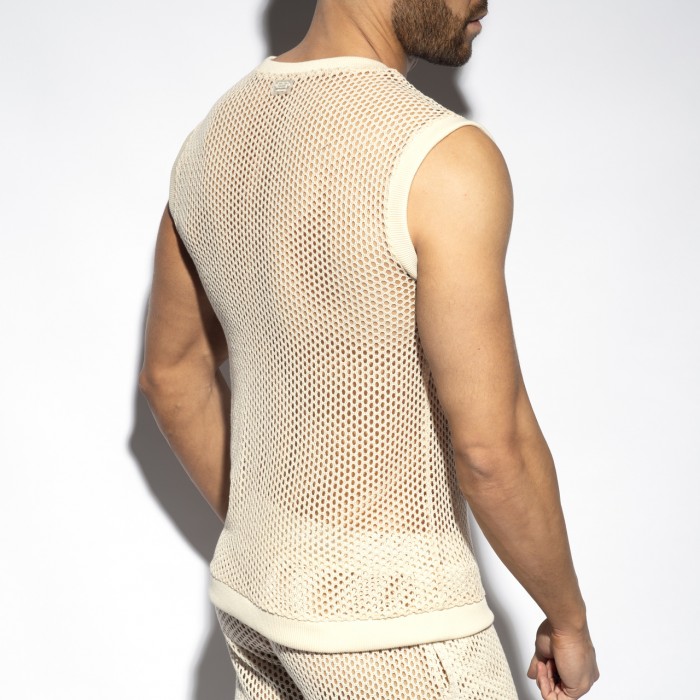 RAW CROCHET V-NECK TANK TOP