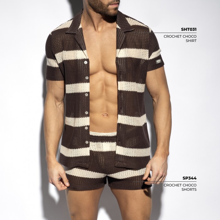 CROCHET CHOCO SHORTS