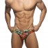 BRIGHT CAMO SWIM BRIEF