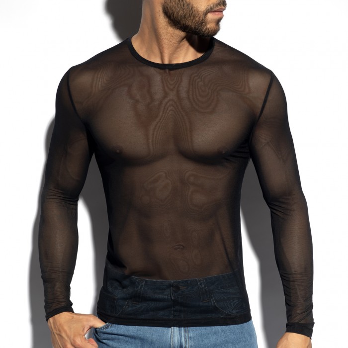 NET LONG SLEEVES T-SHIRT