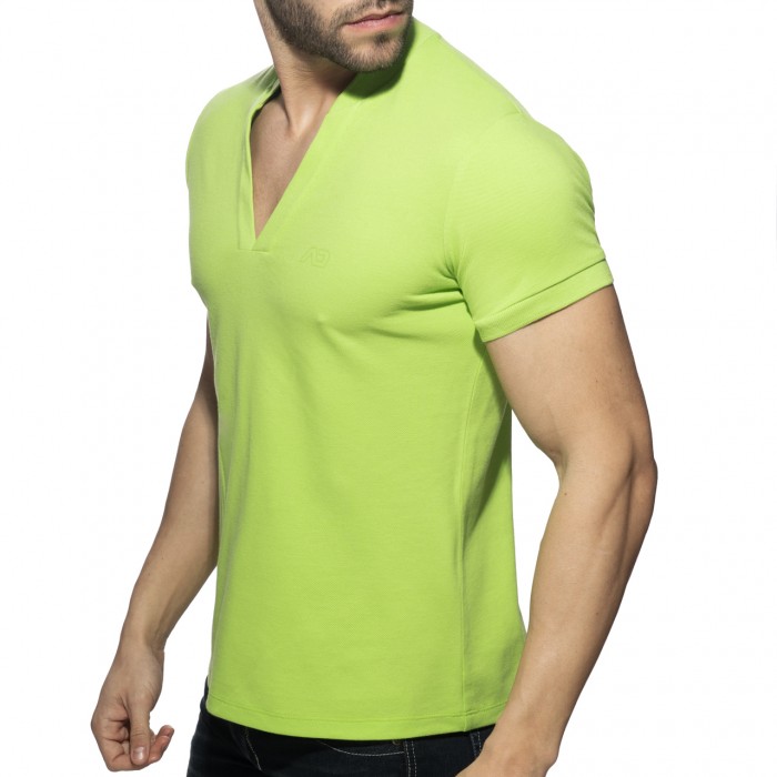 AD V-NECK POLO SHIRT