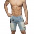BERMUDA JEANS WITH PATCHES