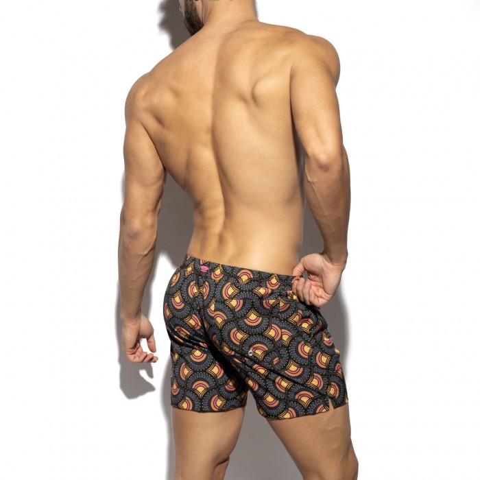 PEACOCK PRINT SWIM SHORTS