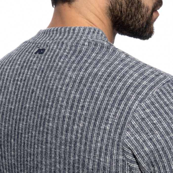 JEANS RIB KNIT POLO SHIRT
