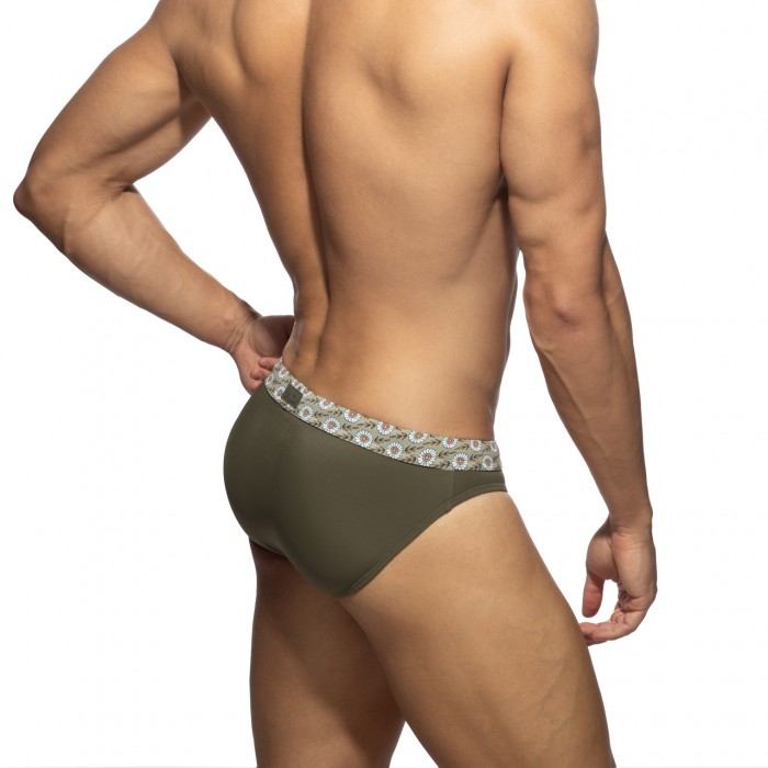 FLOWERY BAND SWIM BIKINI BRIEF
