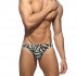 ABSTRACT TERRYCLOTH SWIM BIKINI BRIEF