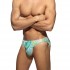 ABSTRACT TERRYCLOTH SWIM BIKINI BRIEF