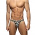 ABSTRACT TERRYCLOTH SWIM MINI BIKINI BRIEF