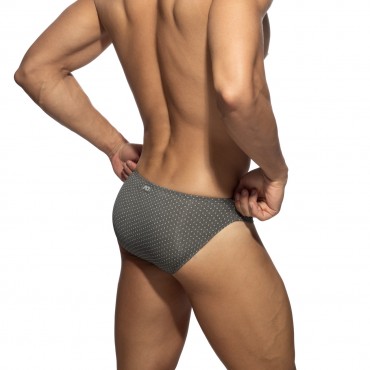 CHARCOAL DOTS MINI BIKINI BRIEF