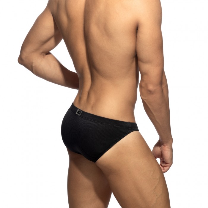 B & W RIB BIKINI BRIEF