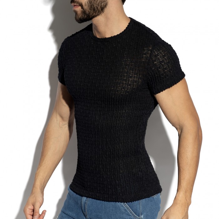 FUZZY CROCHET T-SHIRT