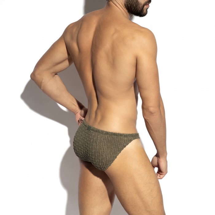 FUZZY CROCHET SWIM BIKINI BRIEF