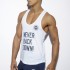 TS169 NEVER BACK DOWN TANK TOP